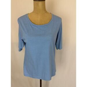 NWT Soya Concept Cornflower Blue Organic Cotton T-Shirt Size S # 0453